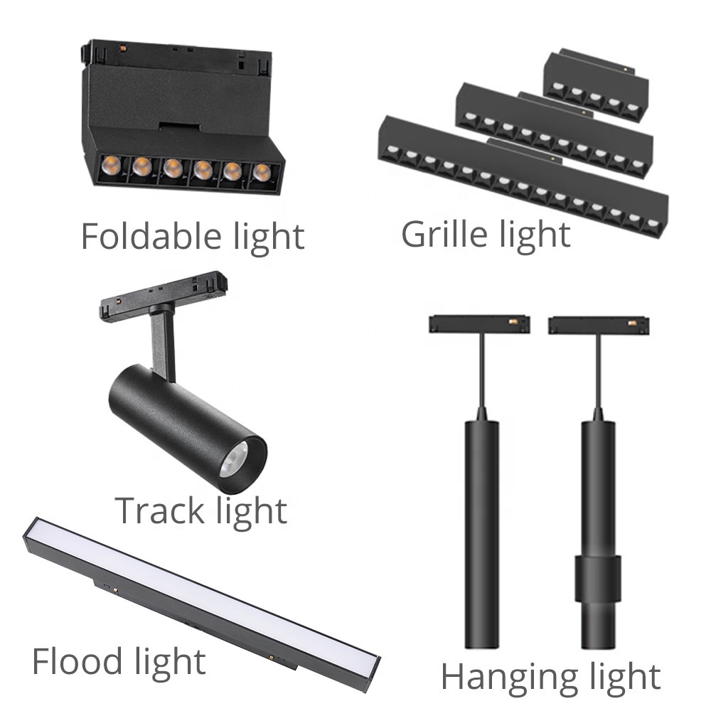 Smart Magnetic Track Light Living Room Ambiance Dimmable