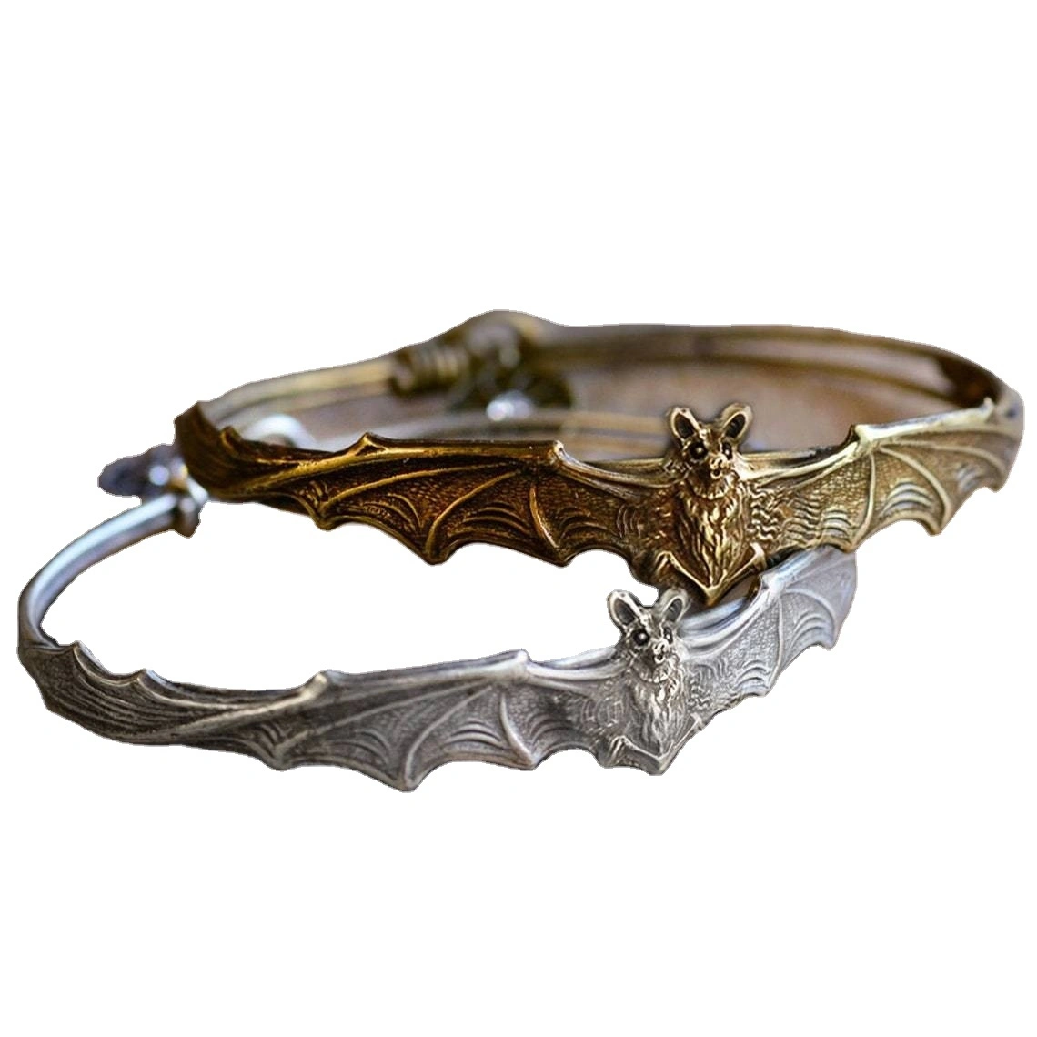 Direct Sales Of European And American Style Halloween Gothic Man And Woman Alloy Bat Bracelet 1
