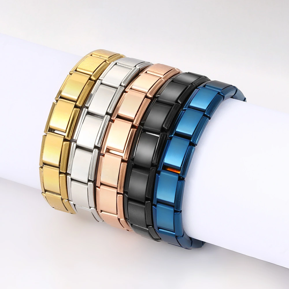 Hot selling stainless steel Italian charms bracelet elastic bracelet2 1
