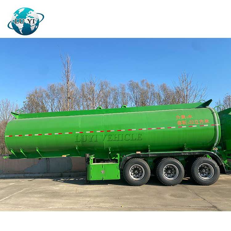 3-Axle Carbon Steel Fuel Tanker Trailer 20-50KL Capacity 6