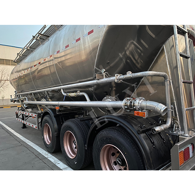 SEMI-TRAILER DE LA CIRETURE DE CI CI CIMENT PLUME À 3 AXE | Luyi 4