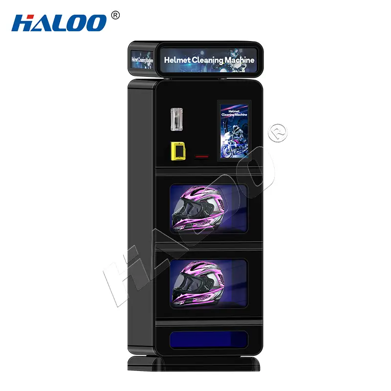 Haloo Vending Machine Maquina Para Limpiar Casco Deodorize Helmet Cleaning Vendo Machine Low Moq Custom Helmet Cleaning Machines 1