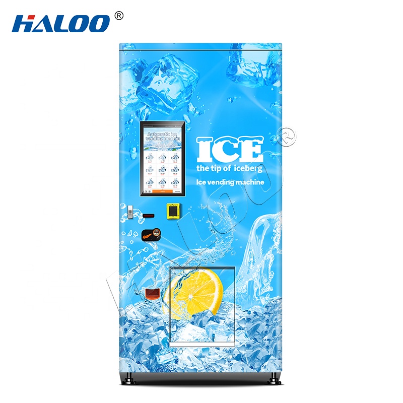 Halo vending machine 150KG large capacity 24-hour automatic packaging automatic bag sealing ice vending machine with anti electric shock protection 1