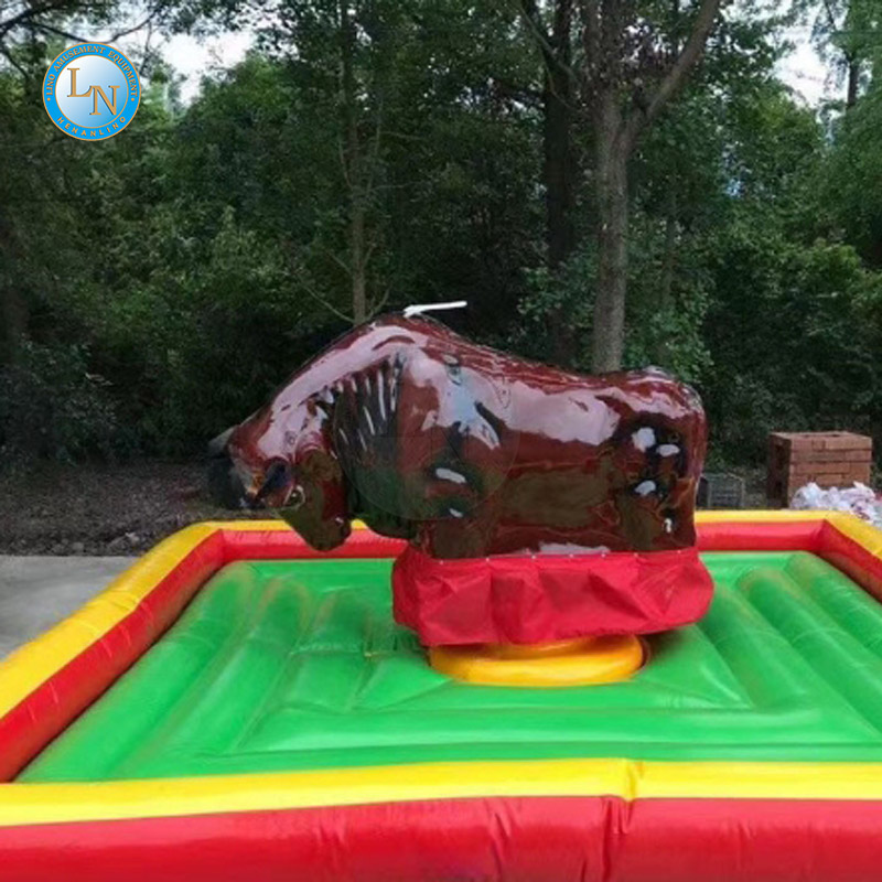 Electric Rodeo Bull Riding Game - Cowboy-Themed Amusement for Carnivals & Parties | LINO 1