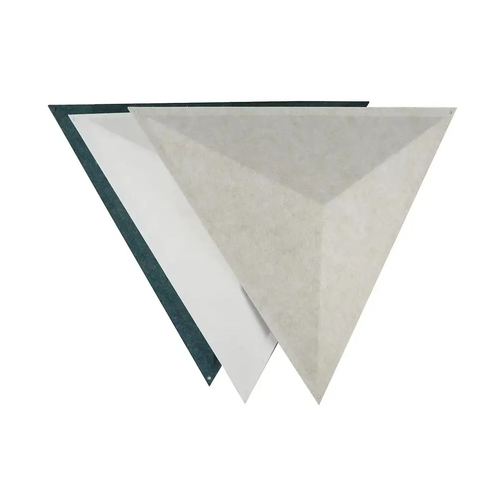 Polyester Fiber Felt 3D Acoustic Wall Panel Soundproof Decorative Board 1