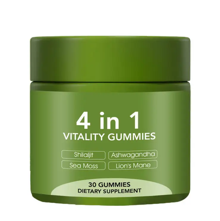 OEM 4in1 Immune Gummies Shilajit/SeaMoss/Ashwag/Lion'sMane 1
