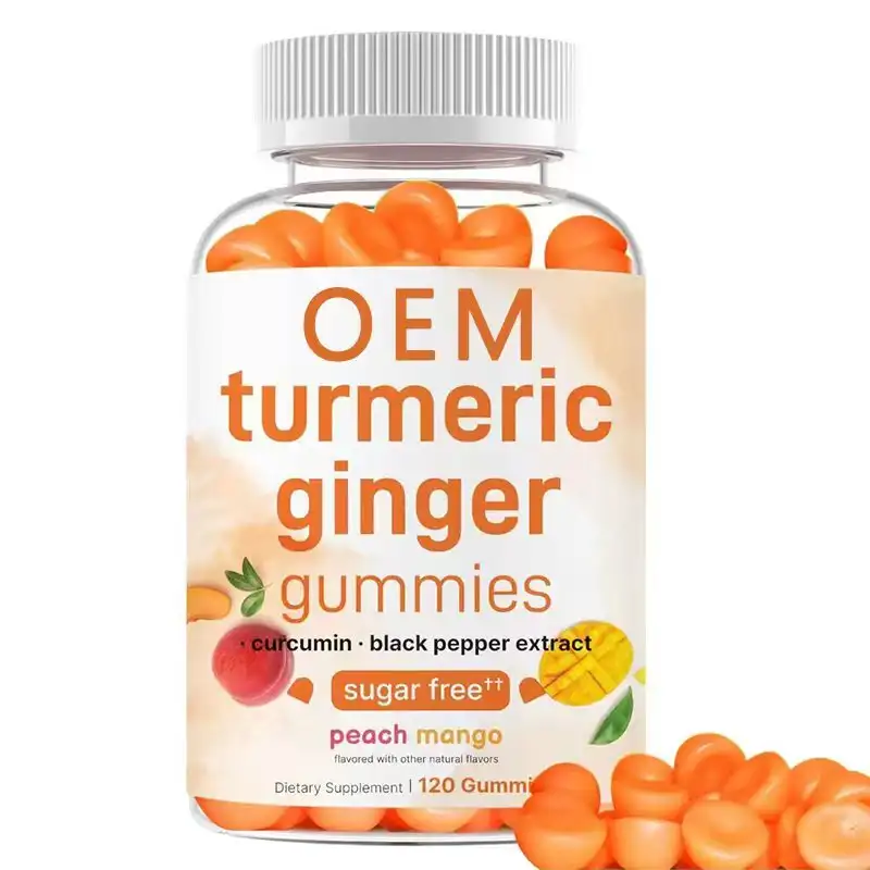 OEM/ODM Turmeric Ginger Gummies 120pcs Energy Support China 1