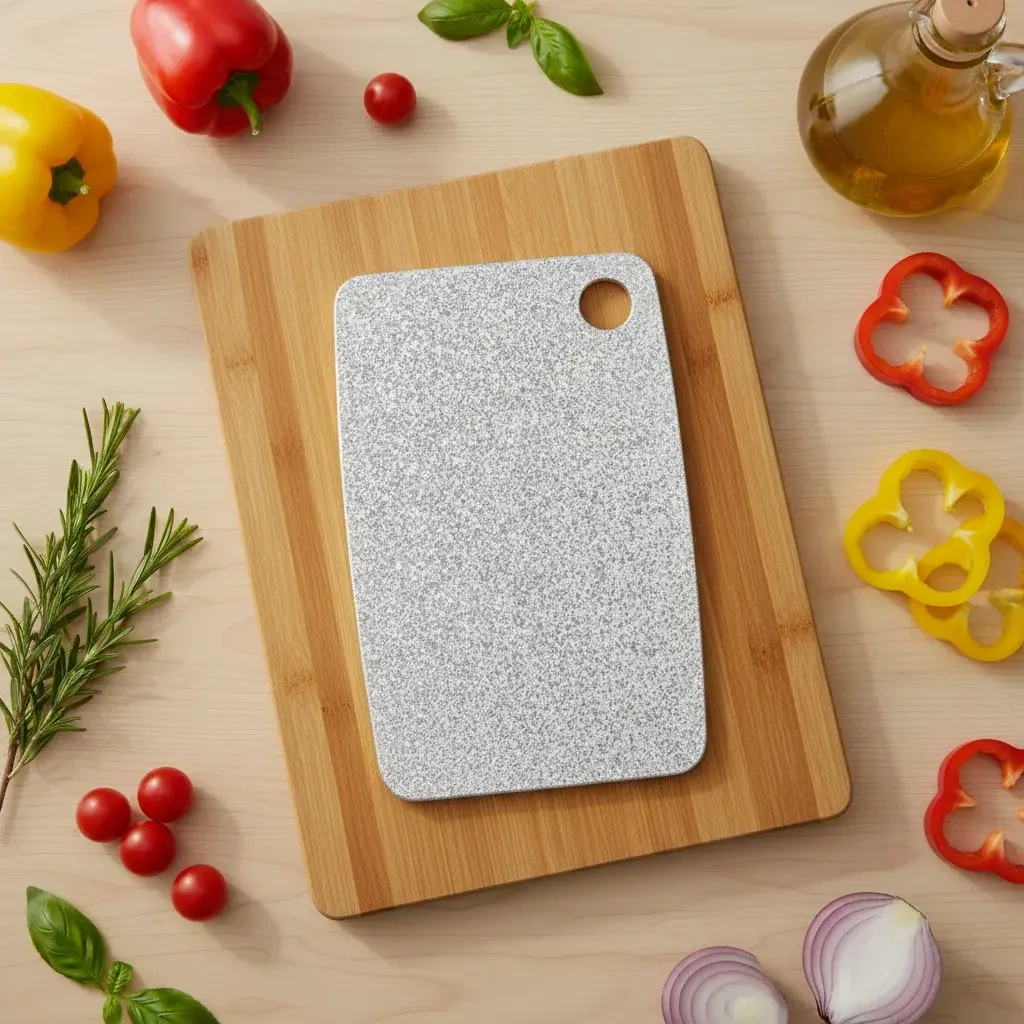 Pure Titanium Rectangular Antibacterial Cutting Board 1