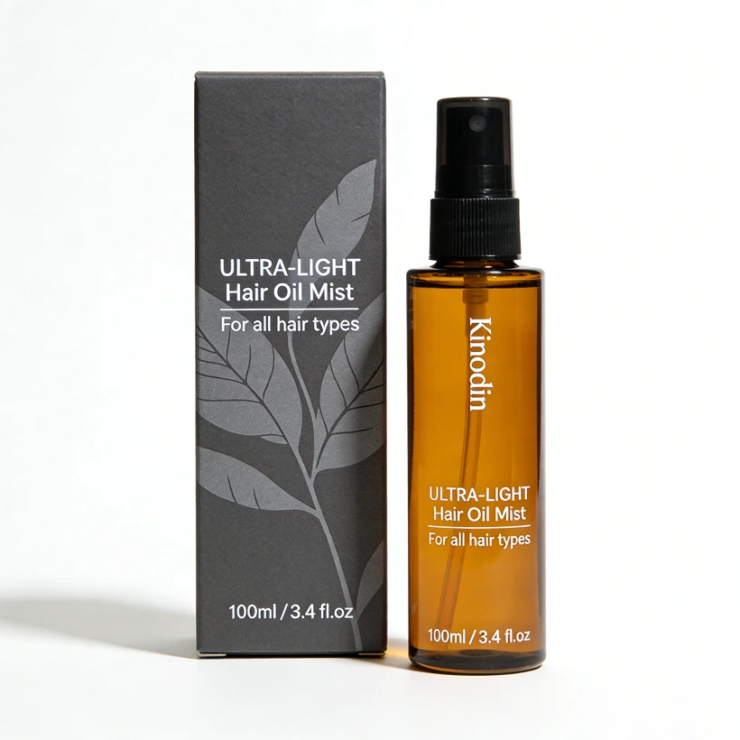 Spray de óleo de argan para tratamento capilar de marca própria, nutritivo, refrescante, protege a cor, proporciona brilho e fortalecimento natural. 1