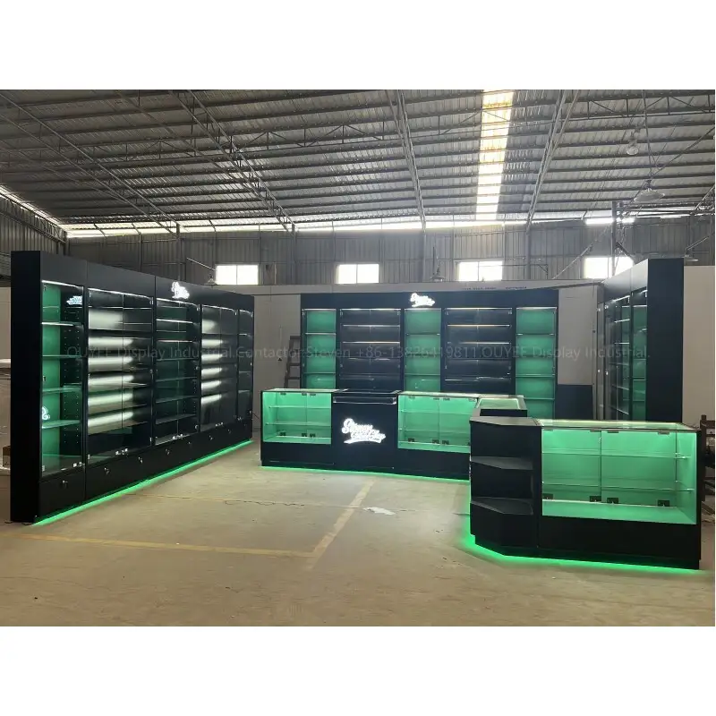 SE1 Mobiliário para Loja - Vitrine e Balcão Expositores de Tabaco em Vidro 1