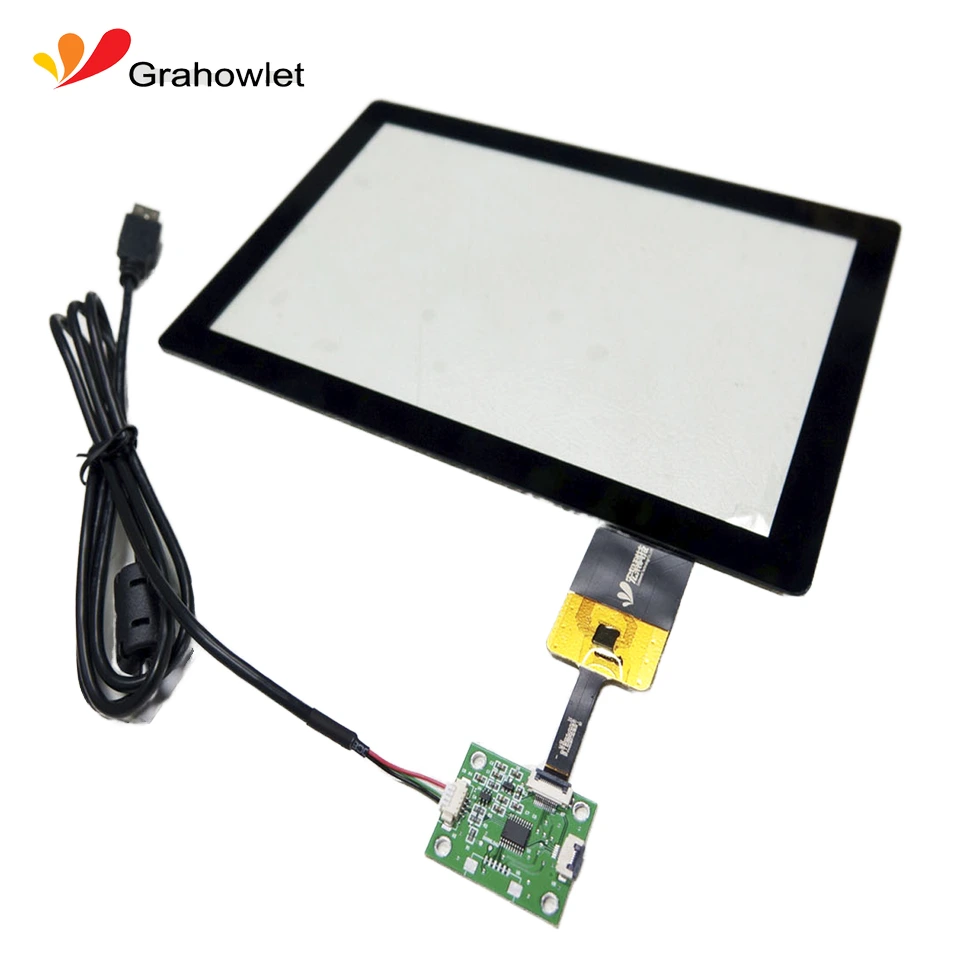 Hx1011701 10.1 Inch Capacitive Multitouch Panel With Iic To Usb Bridge Board New Glass Cover Linux Operate System For Monitor 1