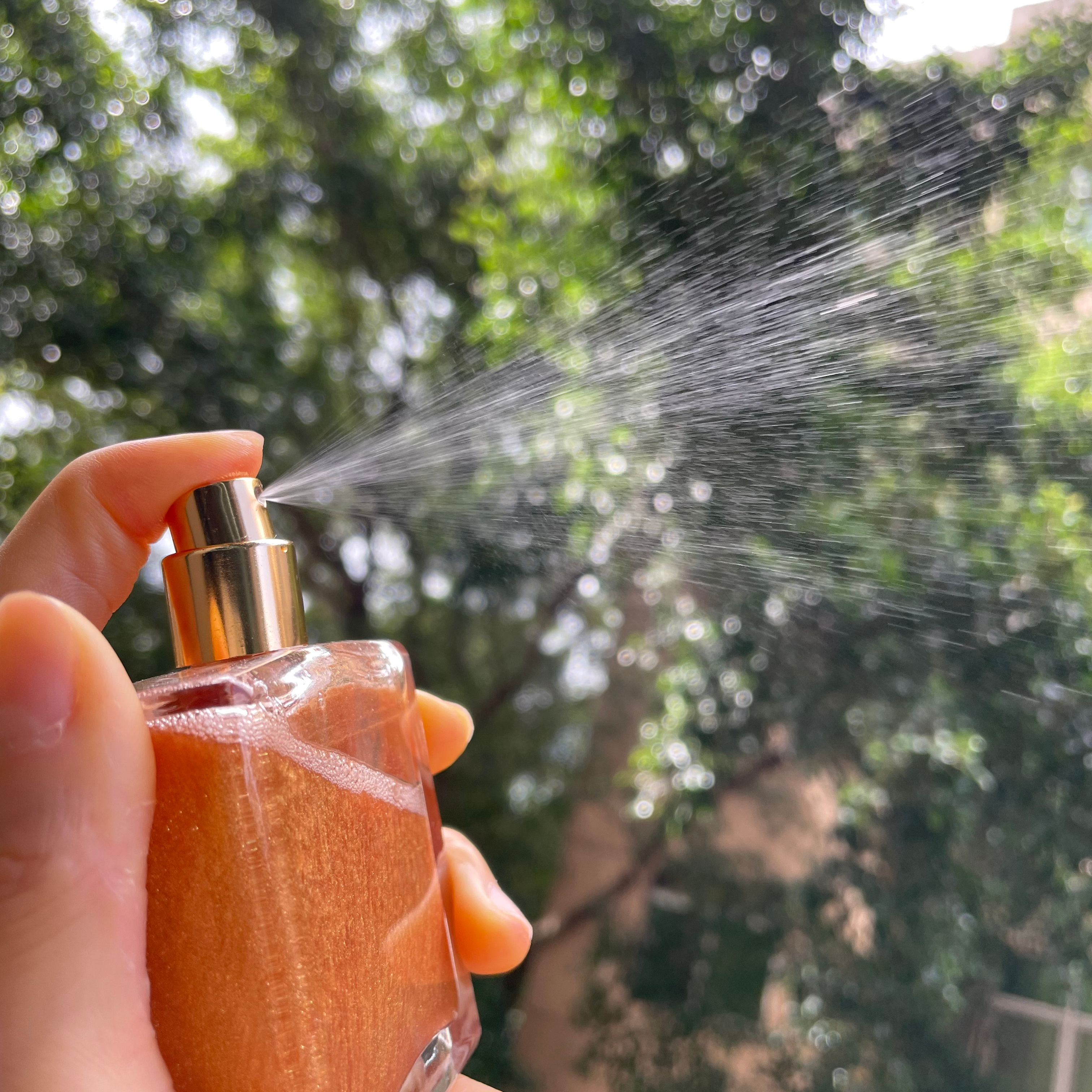 Mlm Custom Body Spray Perfume Body Shimmer Oil Private Label Custom Glitter Bronze Vegan Spf Shimmer Body Sprays 1