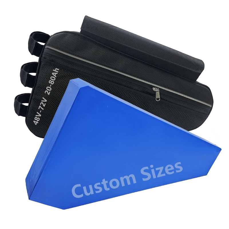 Wholesale 48v 52v 60v 72v 20ah 30ah Li-ion Ebike Battery Pack Electric Bike Triangle Battery For Ebike 1