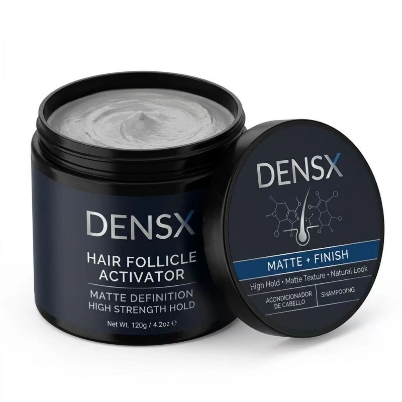 Densx 120g Pasta Modeladora com Textura Personalizada, Fixação Forte e Acabamento Matte, Cera e Argila para Cabelo, para Homens e Mulheres 1