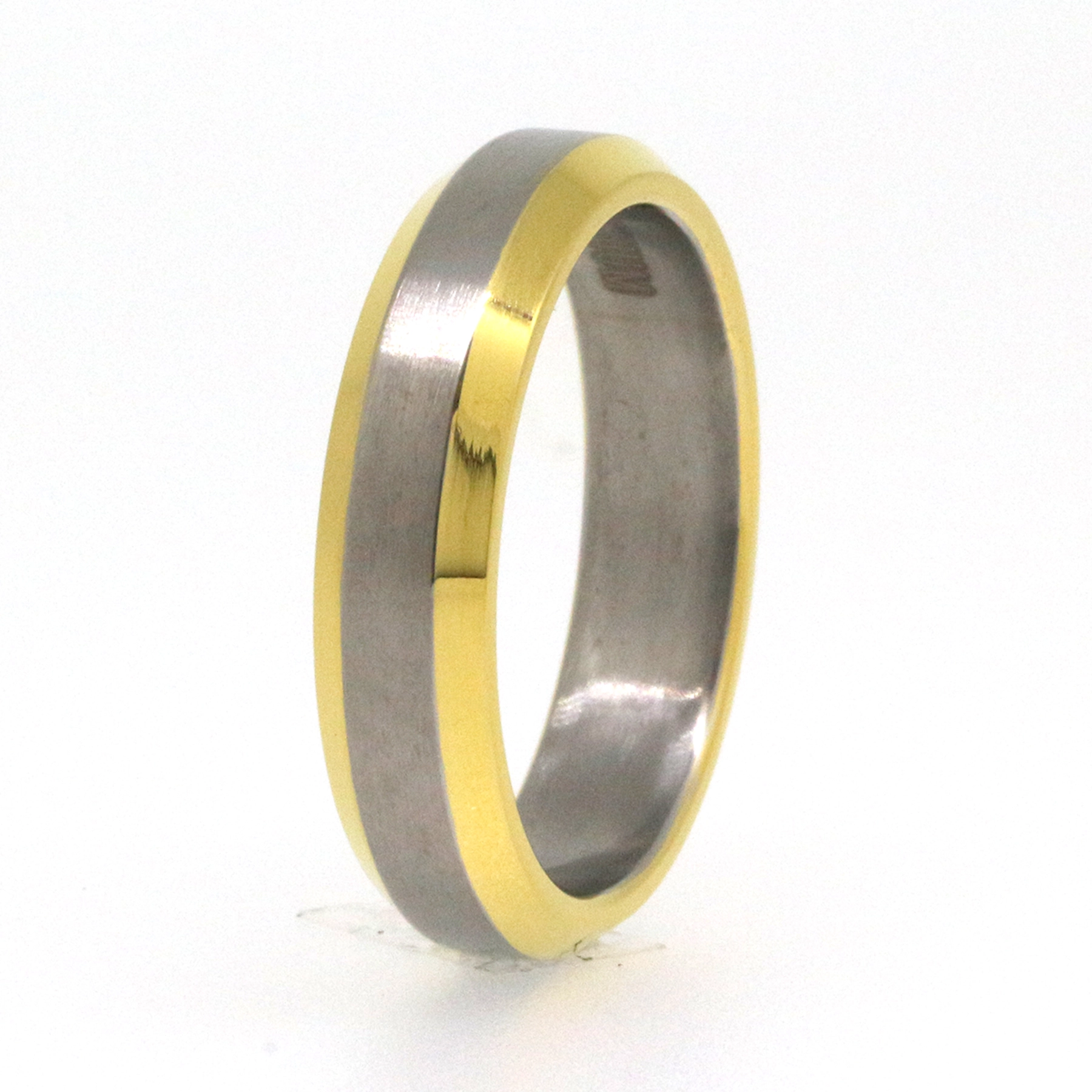 Pure Yellow Plated Tantalum Ring For Sale 1