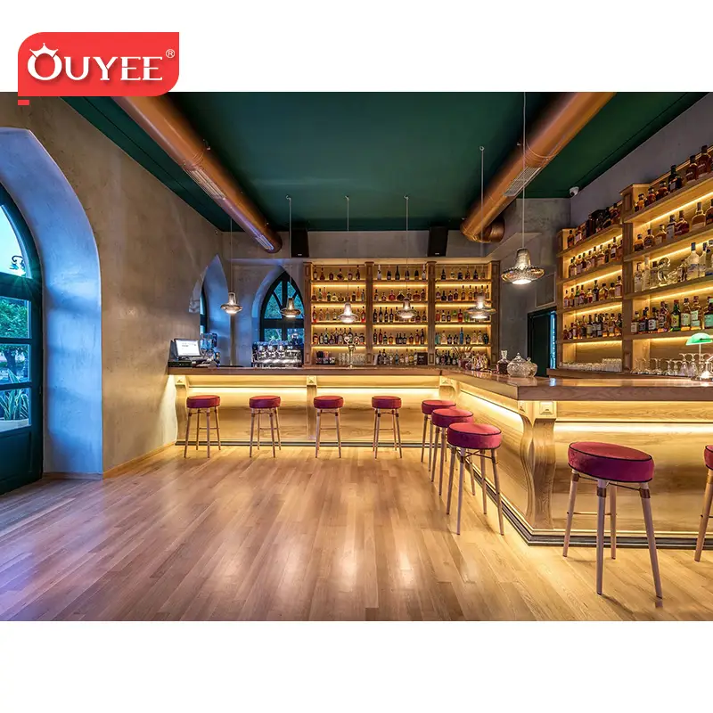 Sgabello da caffè per bancone bar, bistrot e caffetteria - Set di mobili 1