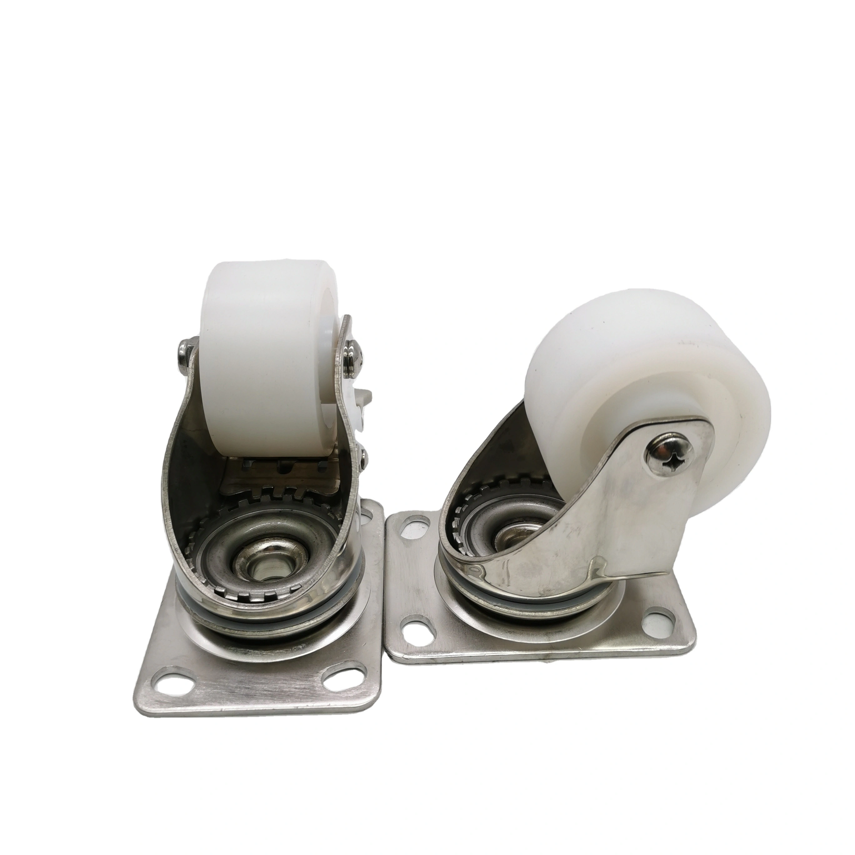 Heavy Loading Top Plate Swivel Total Brake 2.5 PA Nylon Wheel Plain Bearing Stainless Steel SUS 304 Caster1 1
