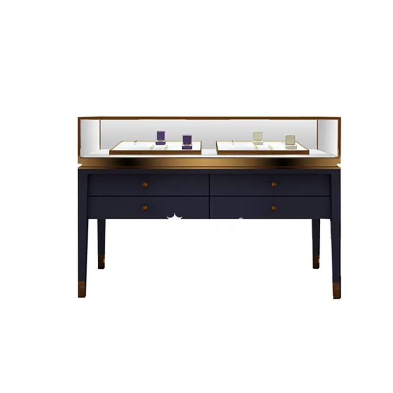 أثاث عرض المجوهرات والطاولات الزجاجية المصممة حسب الطلب 1