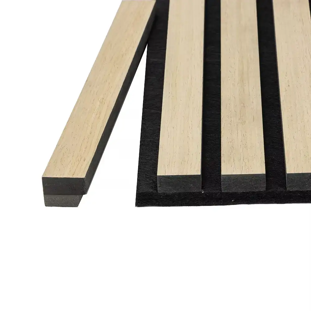 Acoustic Wood Slat Wall Panels Edge Trim Akupanel Wood End Trim 25x21mm 1