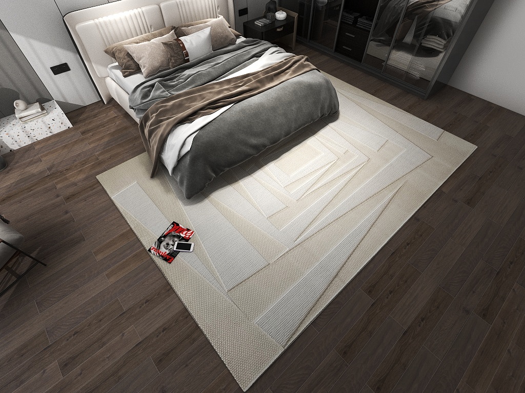 Tapis nordiques lavables en polypropylène pour salon et chambre 5