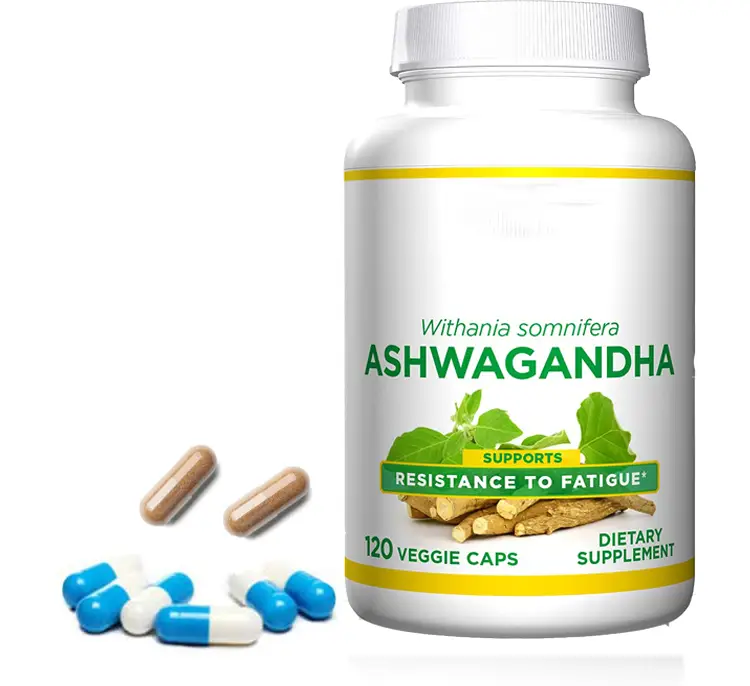 Vegan Ashwagandha 120Caps OEM/ODM GMP HACCP ISO 2yr MOQ500 1