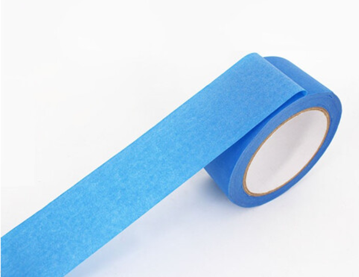 Großhandels-hitzebeständiges blaues Krepppapierband, einseitiges, druckempfindliches Abdeckband 5