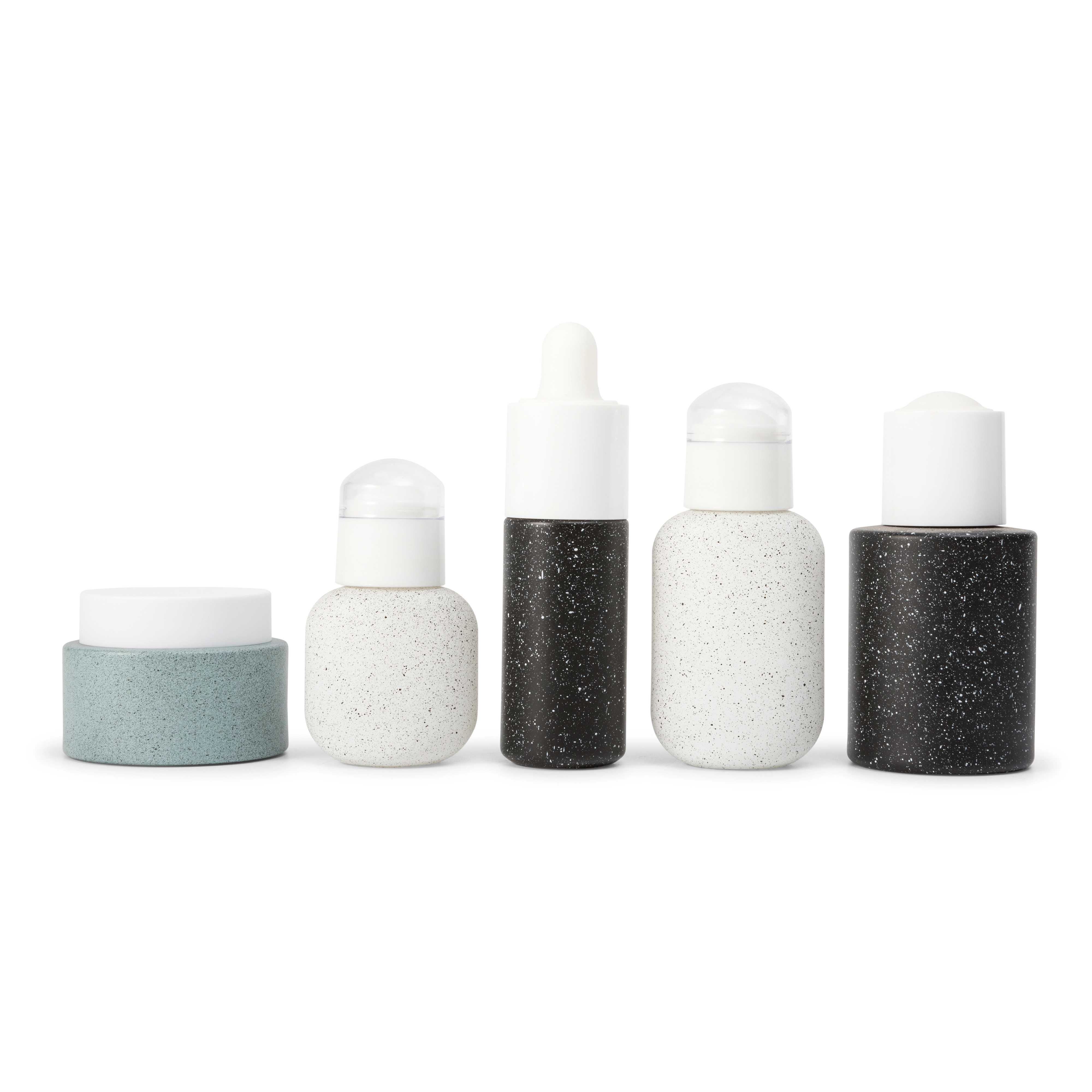 30ml Eco-friendly Glass Bottle with Dropper for Natural Stone Texture Skin Care 1