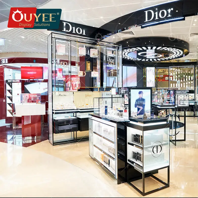 خزانة عرض العطور، ووحدة عرض مستحضرات التجميل، ووحدة عرض منتجات العناية بالبشرة 1