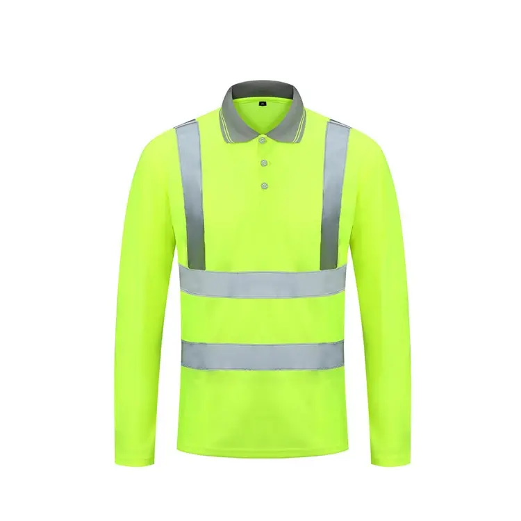 MINGBAI High Visibility Long Sleeve Polo Shirts High Visibility Long Sleeve Polo Shirts Company 4