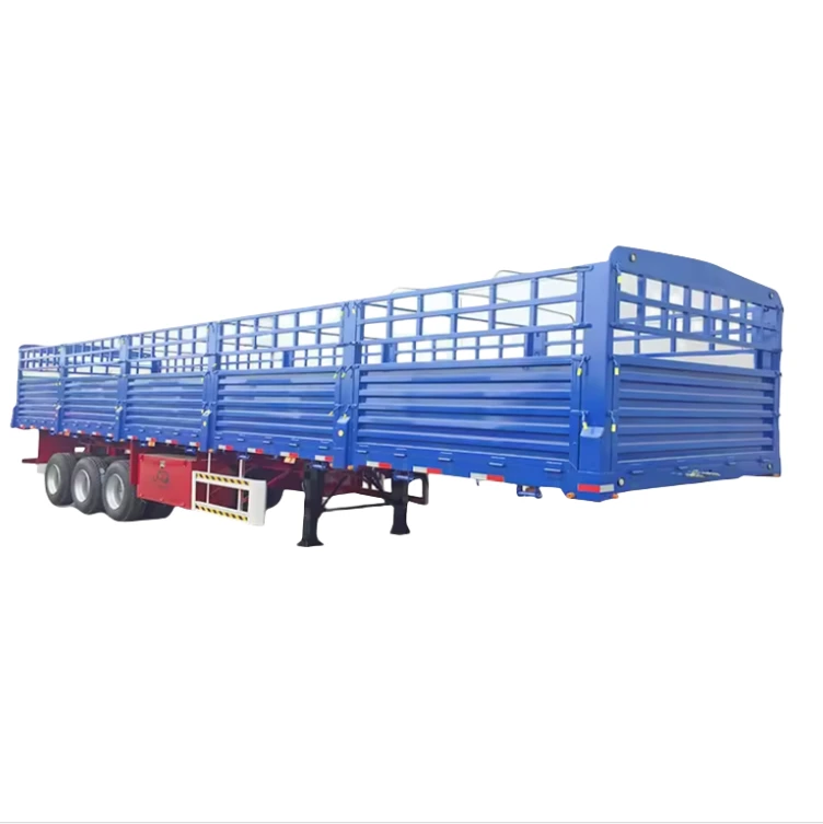 Remorque cargo à suspension mécanique, essieux 3/4 directs d'usine 50t 60t 1