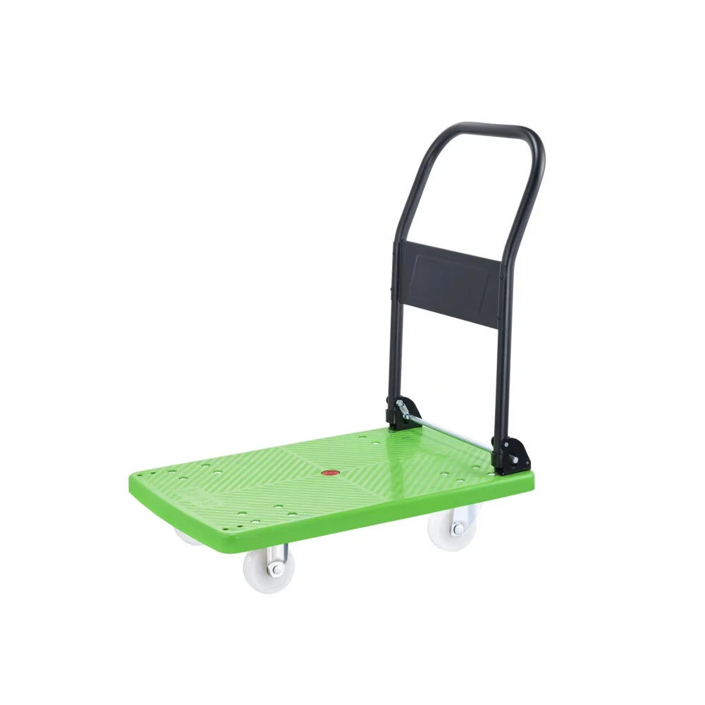 Heavy Duty Durable Plastic Four Wheels Folding Pallet Tool Trolley Cart 1