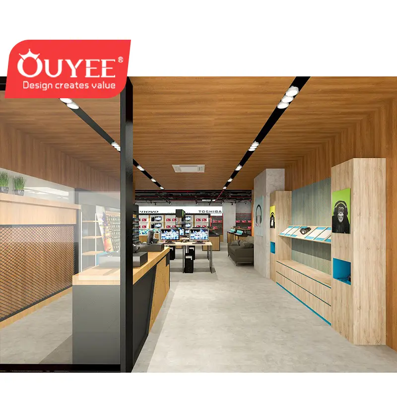 Ouyee – Maßgefertigte Möbel für Elektronikausstellungsräume und Computerladen-Inneneinrichtung 1