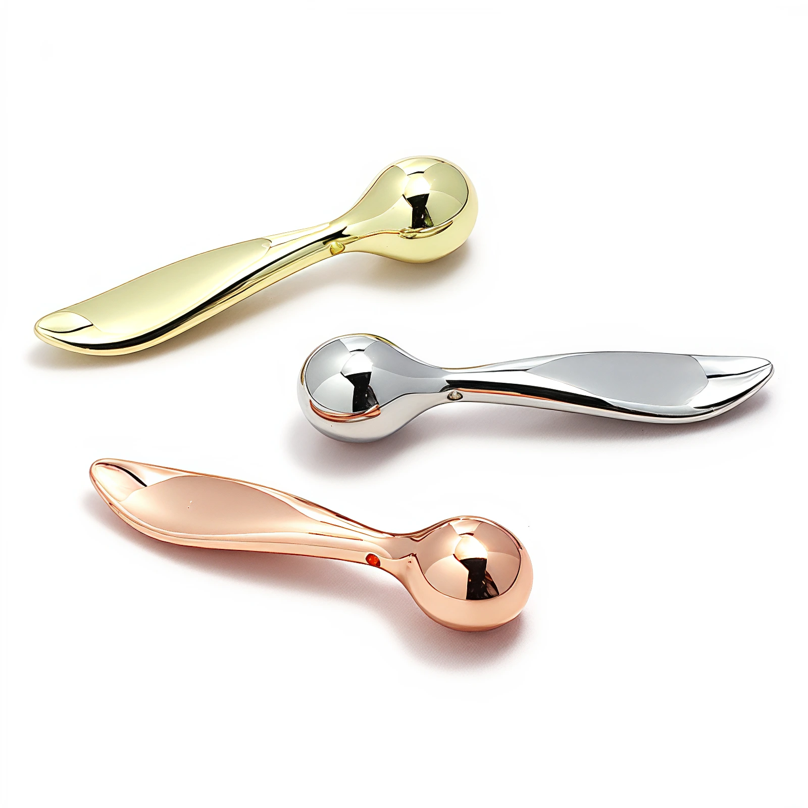 Kaulquappen-Form des Hautpflege-Creme-Schaufel-Spatel-kosmetische Augen-Massage-Applikator-6.0cm 1