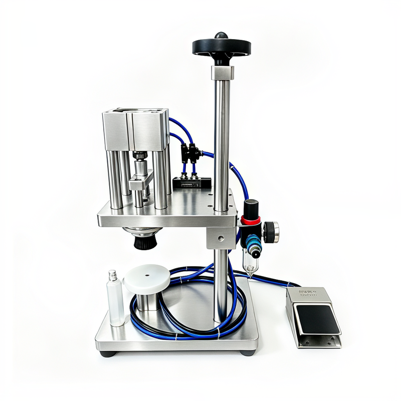 Pneumatische Parfümflaschen-Verschließmaschine, halbautomatische Parfümflaschen-Verschließmaschine, Greifmaschine 2