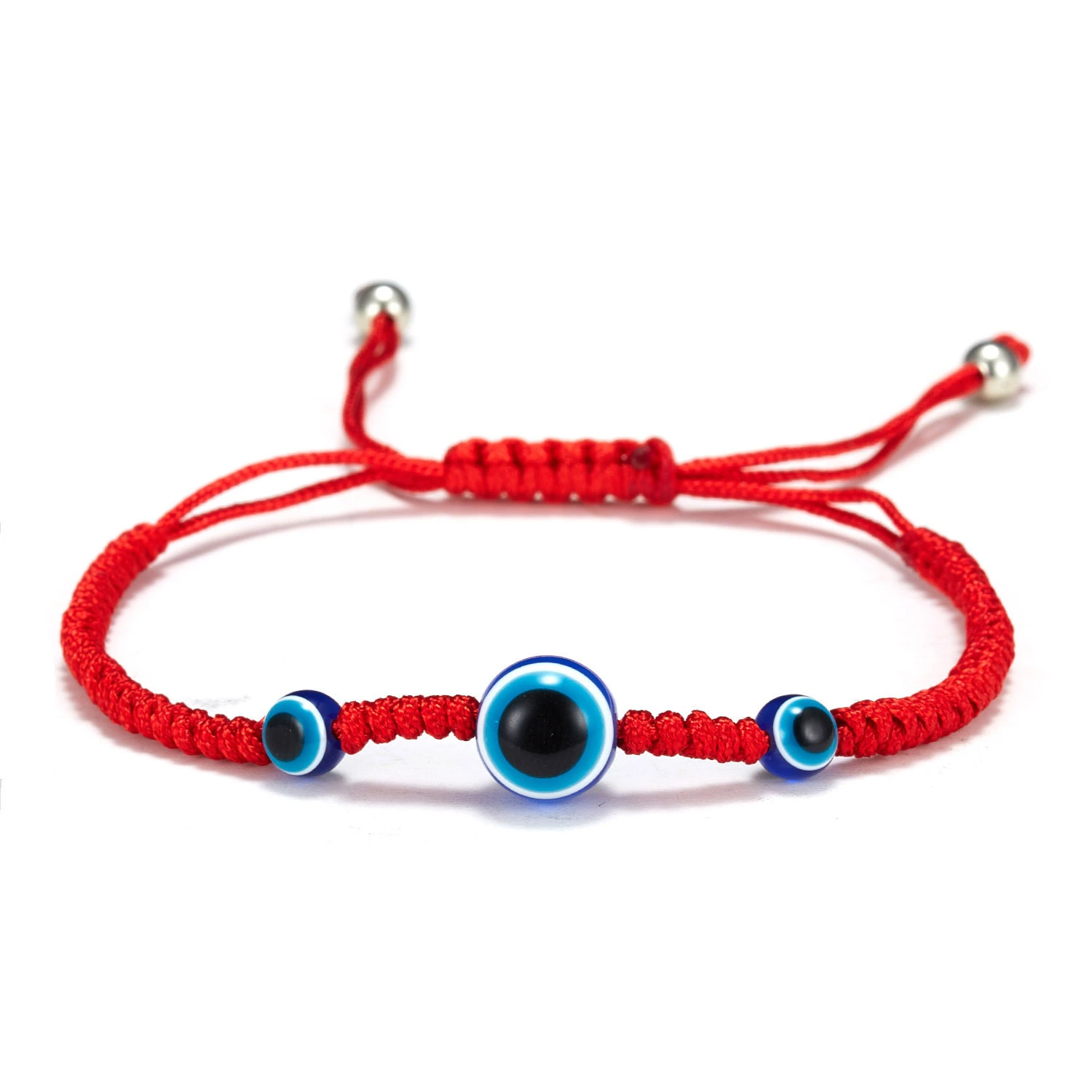 Trendy Blue Eye Red String Braided Bracelet Adjustable For Perfect Fit 1