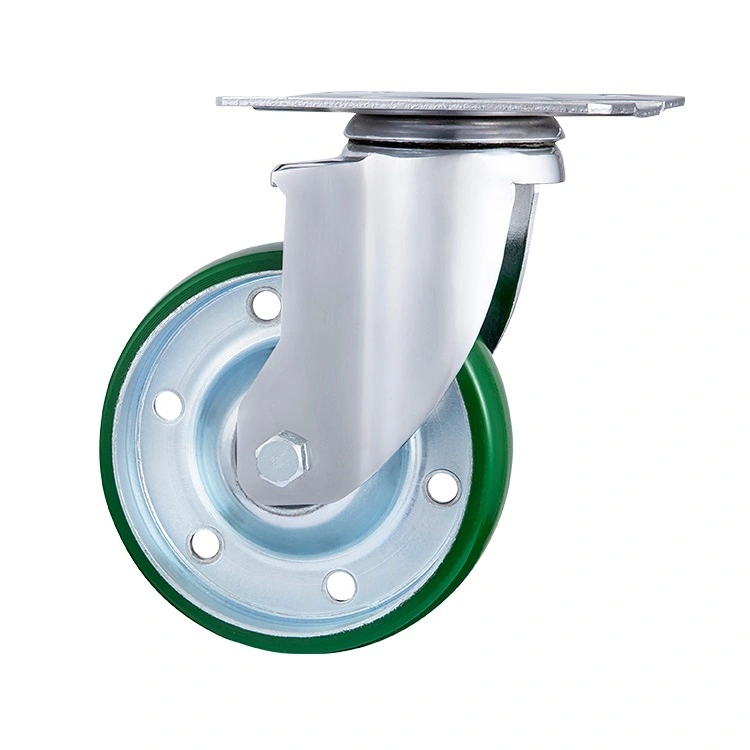 Warehouse Logistics Industrial Mid Heavy Duty Trolley Caster Swivel Cast 4 5 Inch Caster Wheels With Top Plate 1