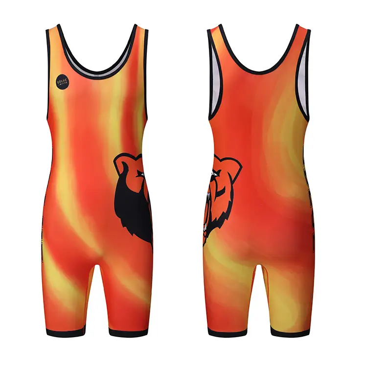 Wholesale Custom Sublimation Wrestling Singlet Custom Powerlifting Singlet Wrestling Singlets For Youth 1