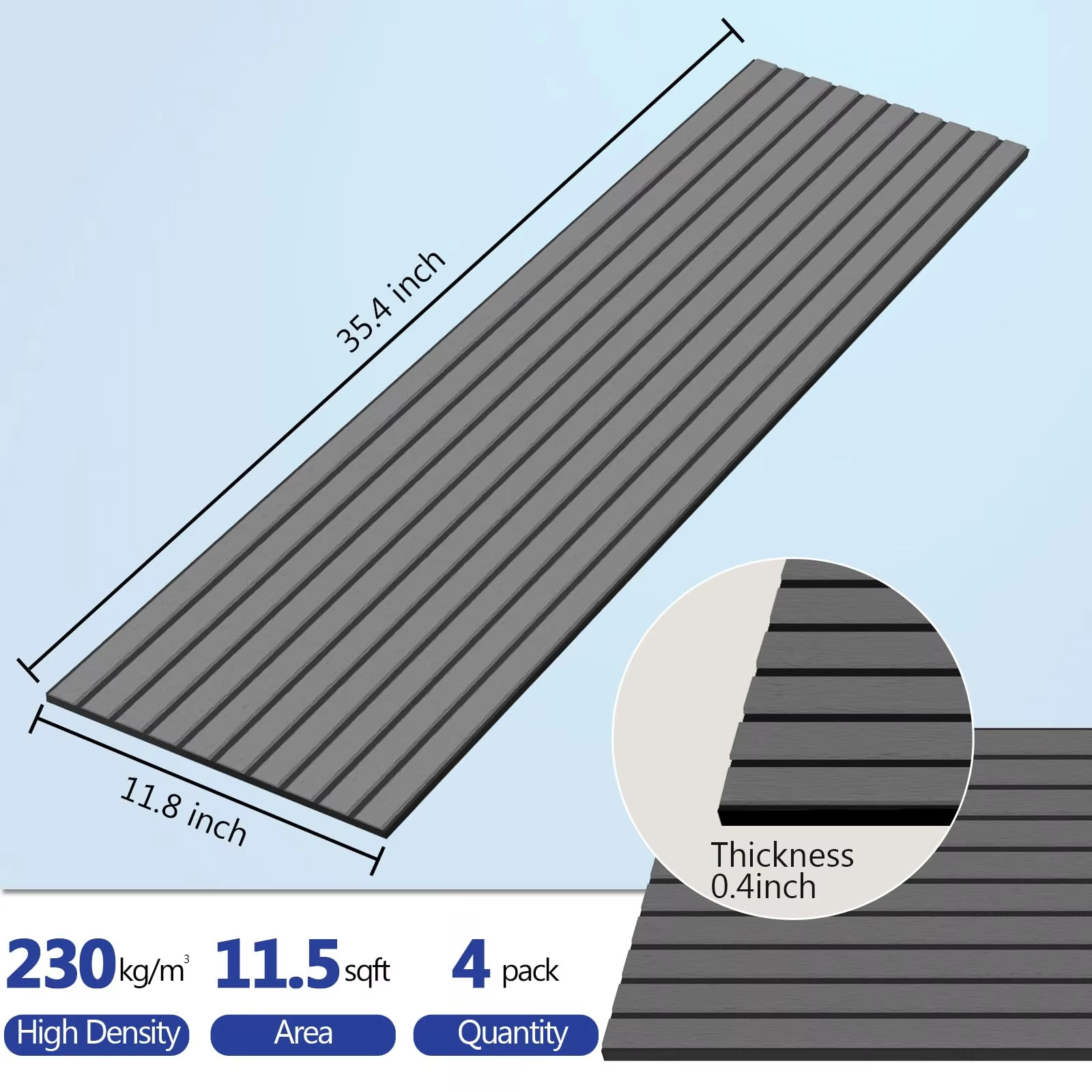 Polyeter Panel Wall Decorative Light Weight Sound Proof Slat Wall Panels Self-adhesive ...