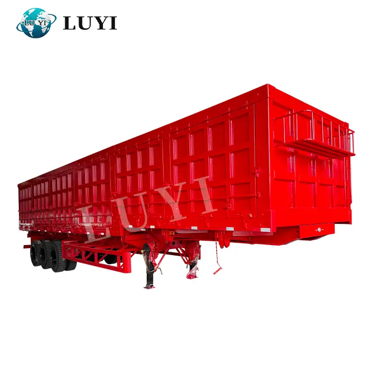 Camion-benne à benne basculante latérale hydraulique 3 essieux 80 tonnes pour l&#39;exploitation minière du charbon et du grès 1