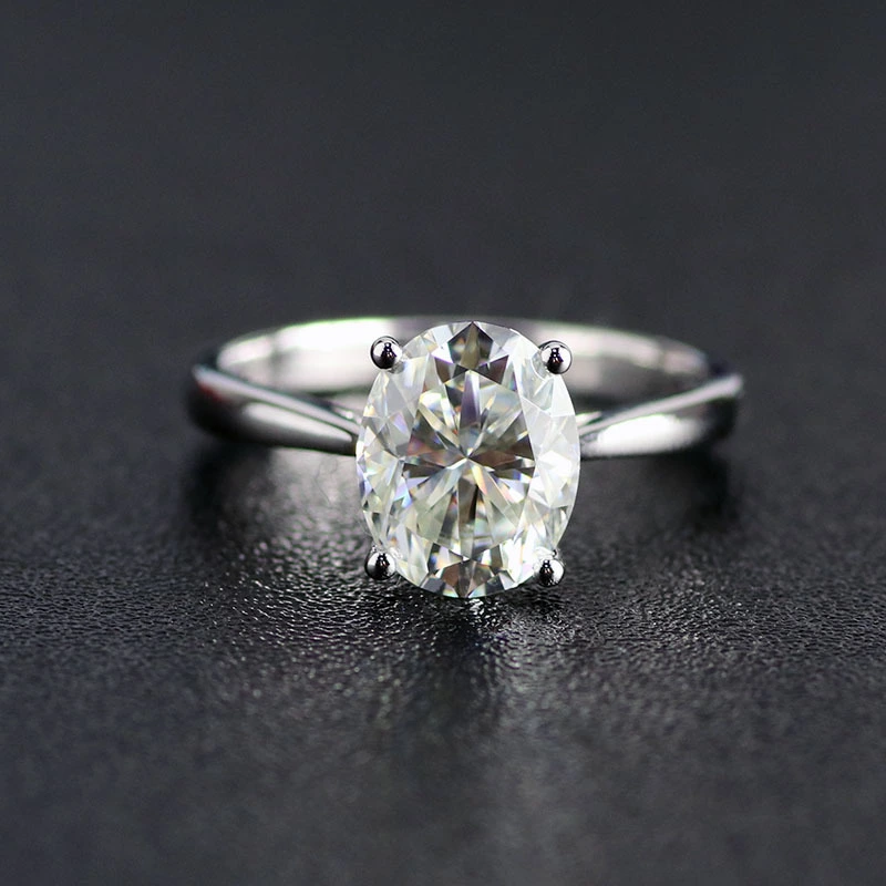 Provence Jewelry 2ct Def Moissanite 4 Prongs Anneaux 10k 14k 18k Gold Classic Style Gift For Girlfriend Wife 1