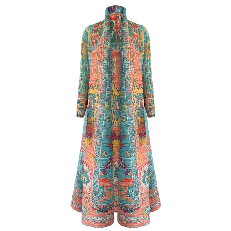 Plis Vêtements Dubaï Dames Élégant Plissé Abaya Imprimer Conception Grande Taille Vêtements Femmes Musulmanes Abaya 2024 Dernières Abaya Designs Supplie 1