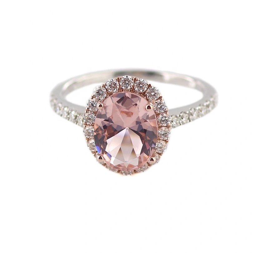 Forme de coupe ovale en or rose 18K 1