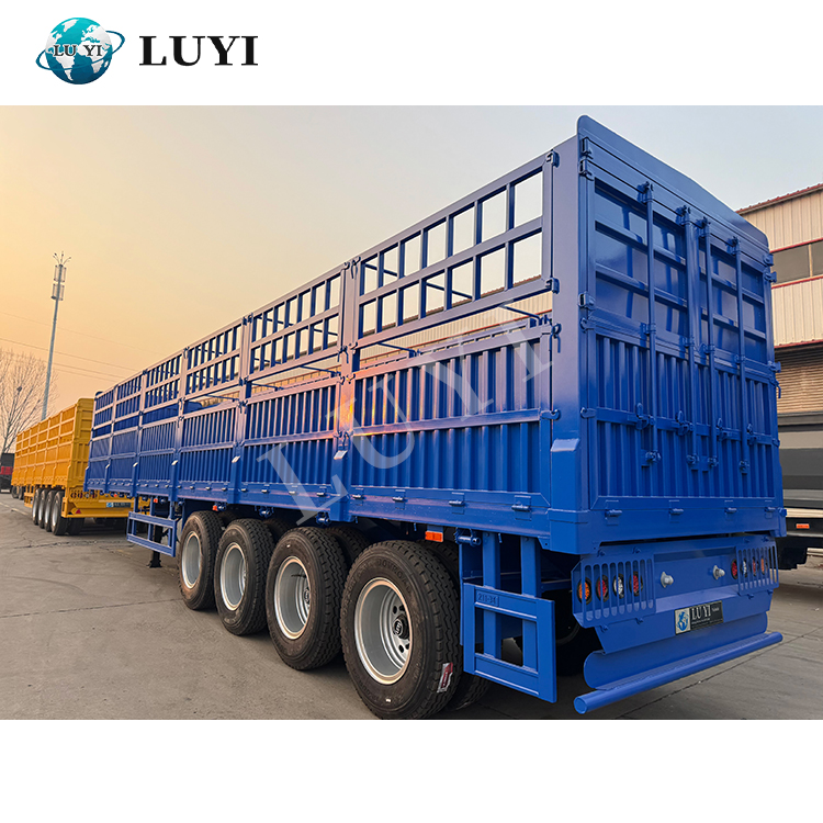 4 Axles Fence Cargo Truck Semi Trailer | LUYI 4
