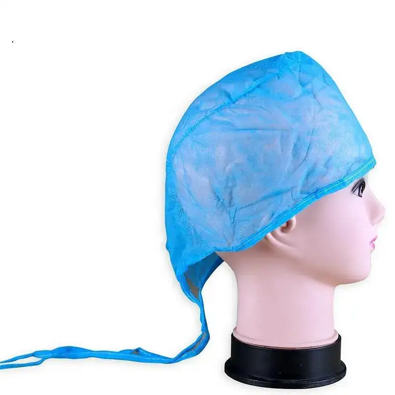 Disposable Non Woven Sms Spp Medical Bouffant Doctor Cap Elastic Disposable Surgical Nurse Caps 1