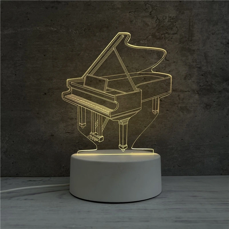 Creative Acrylic Lamp  Gl-CY23 3 Color Changing Drawing Board USB Touch Night Light Guangli 1