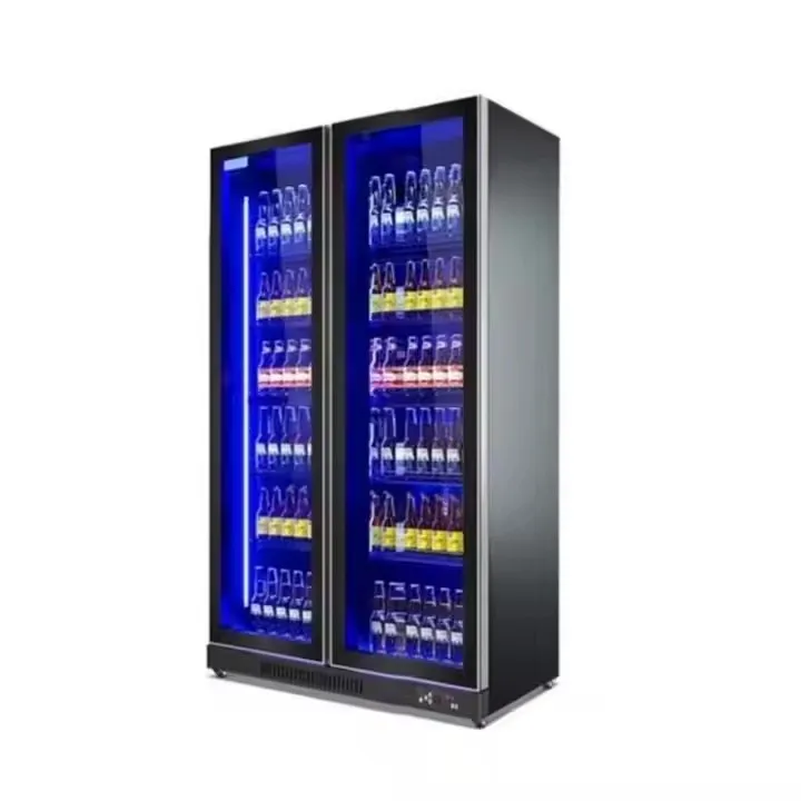 Refrigerador grande para enfriar cerveza, bebidas, vitrina de vidrio, refrigerador inteligente para bebidas 3