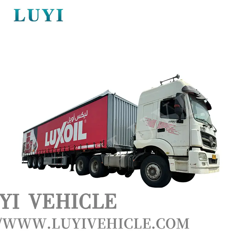 3-axis Curtain Side Trailer Side-hinged Semi-trailer 1