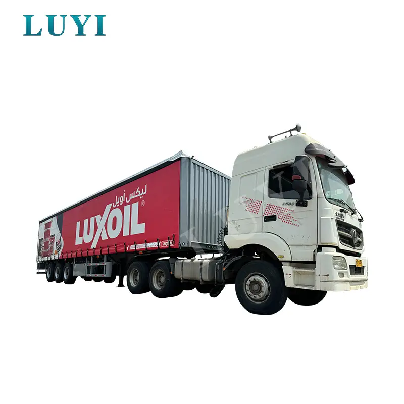 3-axis Curtain Side Trailer Side-hinged Semi-trailer 1