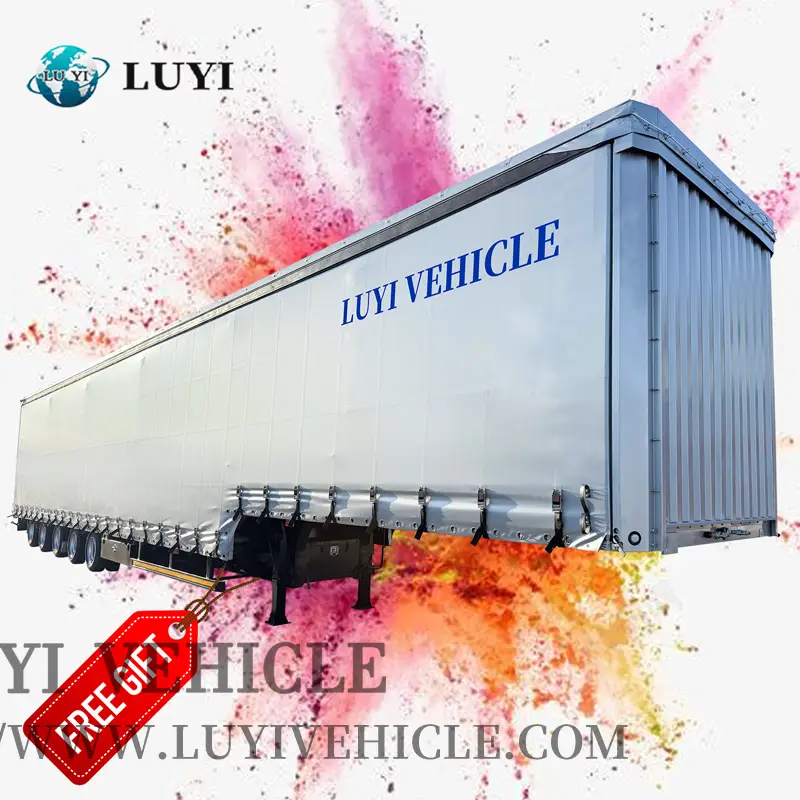 Tarps semi-remorques côté remorque de rideau à 5 axles | Luyi 1