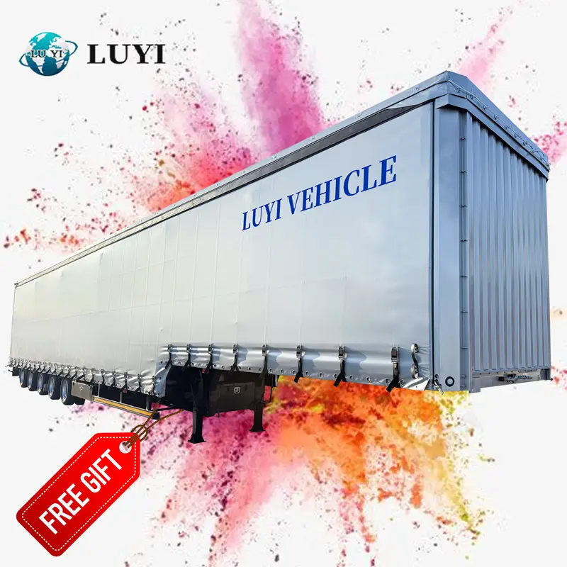 5-Axles Curtain Side Semi Trailer Tarps | LUYI 1